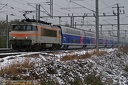 BB22292 et tronçon TGV Duplex