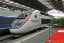 Tapis rouge pour le TGV POS 4413 en livrée Lyria