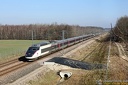 TGV SE 42 en UM à Presles en Brie
